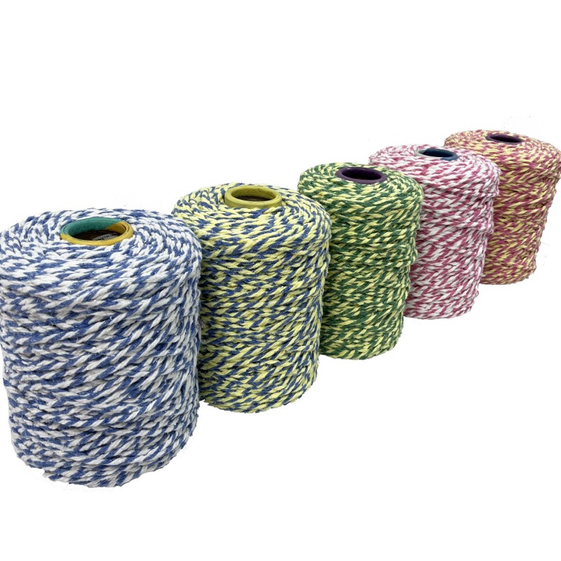 2 색 트위스트 걸레 원사